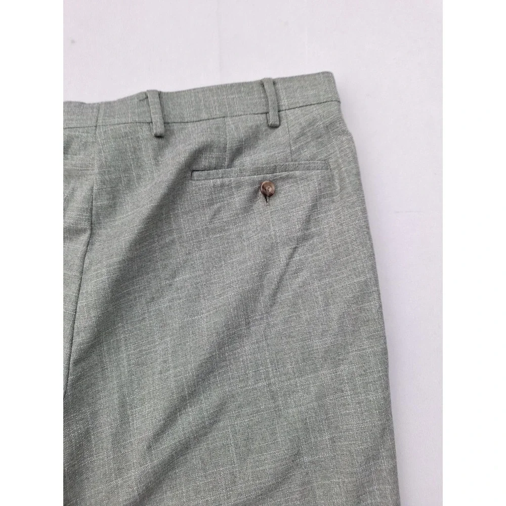 Ralph Lauren Slim Fit Green Gingham Slacks 38x30